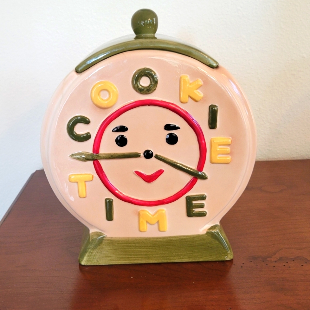 Cookie Time Vintage Style Cookie Jar
